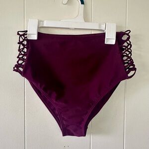 Rue21 Plum Purple High Waist Bikini Bottoms